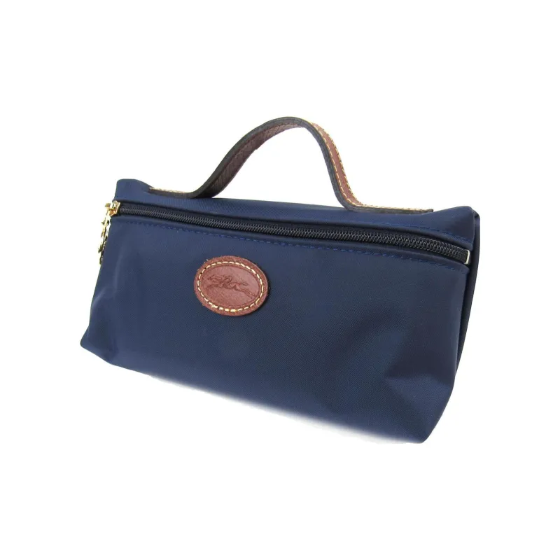 LONGCHAMP Le Pliage Canvas Portable Makeup Bag Clutch Unisex Navy-2