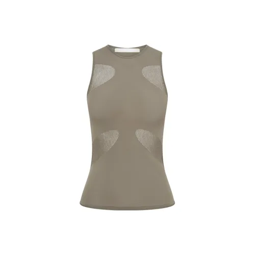 DION LEE Translucent-design Sleeveless Tank Top