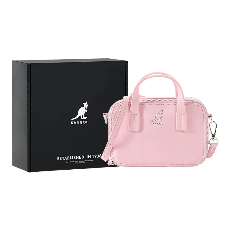KANGOL PU Camera Bag, Tofu Bag, Handbag, Shoulder Bag, Crossbody Bag Regular Women's Multicolor-9