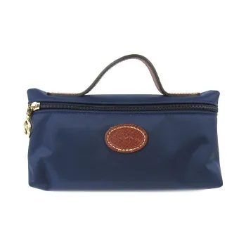 LONGCHAMP Le Pliage Canvas Portable Makeup Bag Clutch Unisex Navy