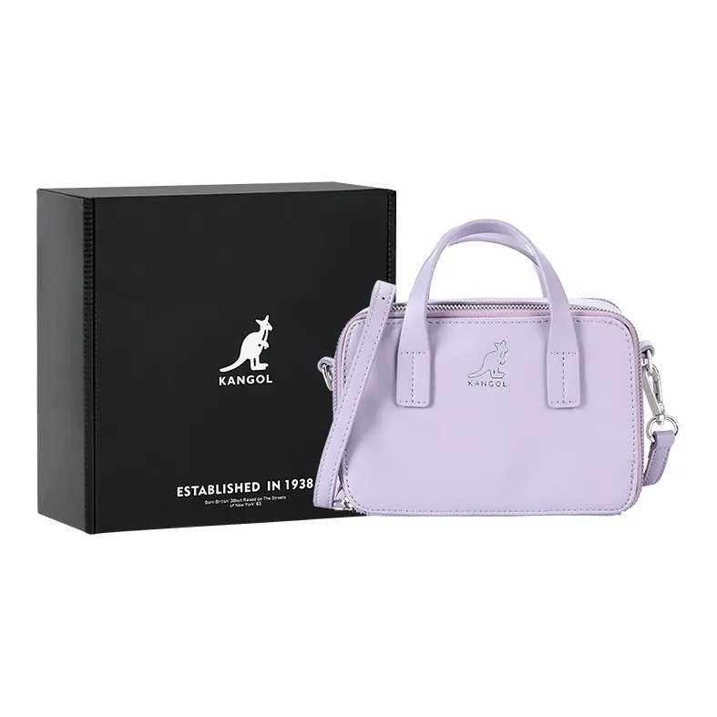 KANGOL PU Camera Bag, Tofu Bag, Handbag, Shoulder Bag, Crossbody Bag Regular Women's Multicolor-12
