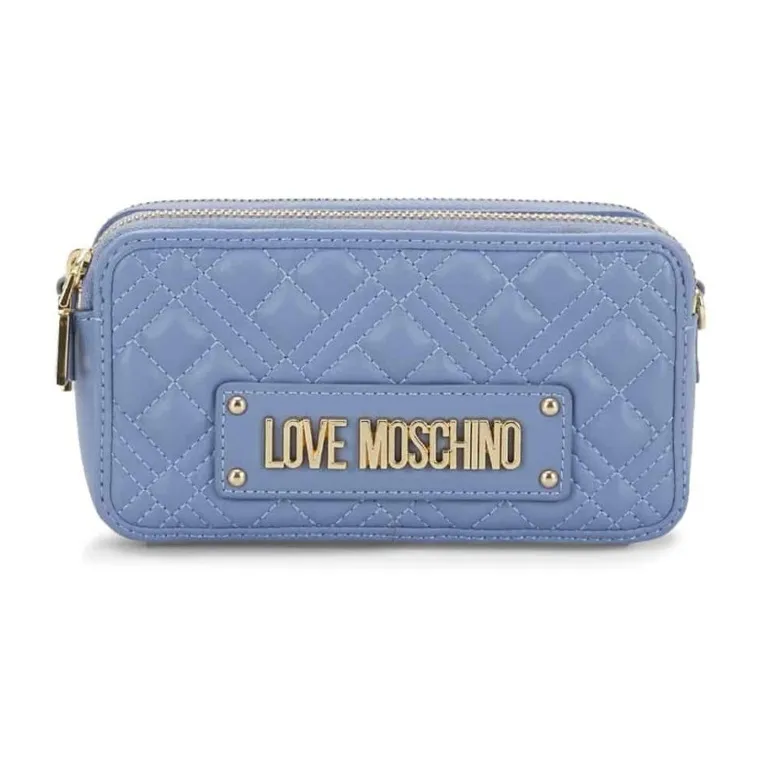 LOVE MOSCHINO Polyurethane Shoulder Bag Crossbody Bag Women's Blue-0
