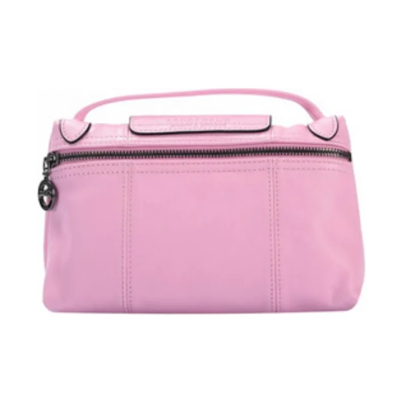 LONGCHAMP Le Pliage Cuir Sheepskin Shoulder Bag Crossbody Bag Regular Women's Pink-2