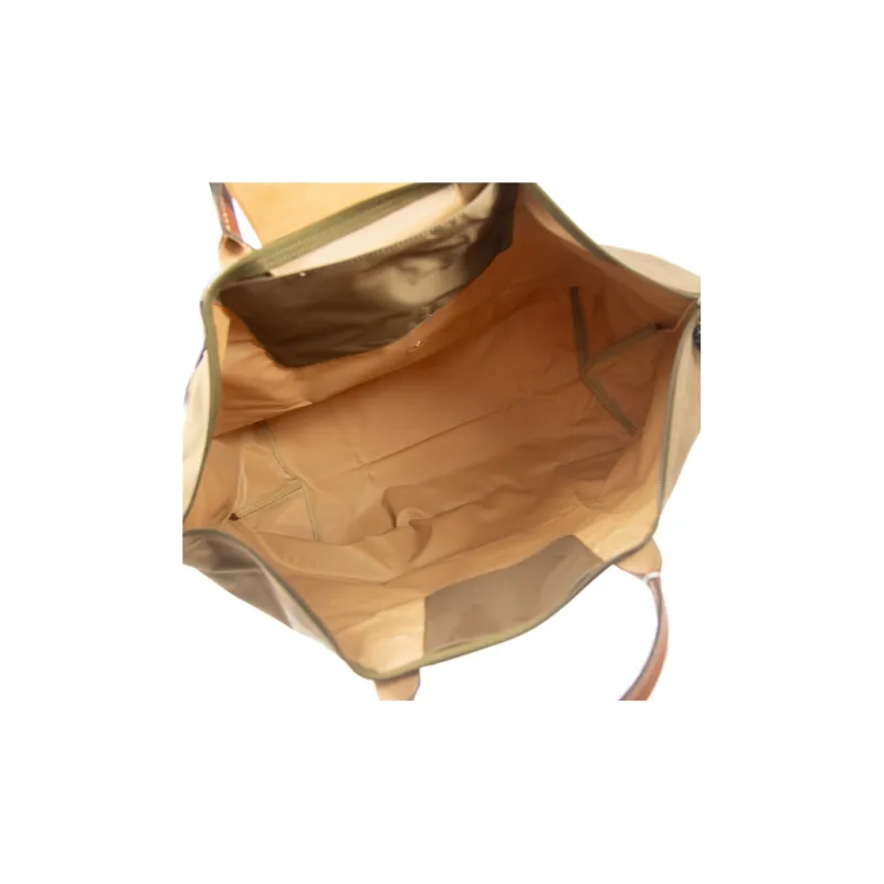 LONGCHAMP Fabric Travel Bag Portable Large Size Women's Khaki-3