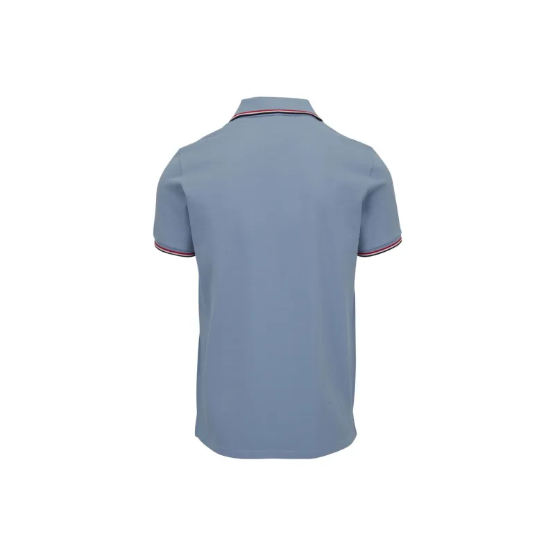 Moncler Polo Shirts Men Light Blue-1