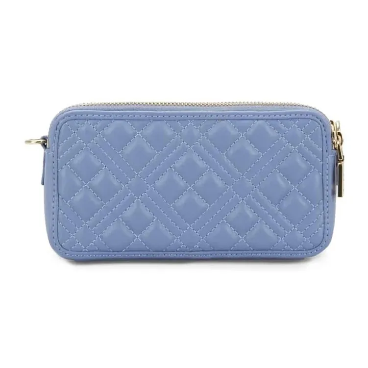 LOVE MOSCHINO Polyurethane Shoulder Bag Crossbody Bag Women's Blue-2