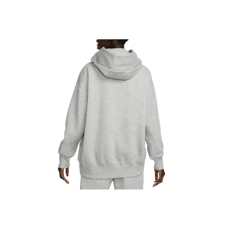 Nike Women's Phoenix Fleece Oversized Pullover Hoodie Dark Grey Heather/Sail-1