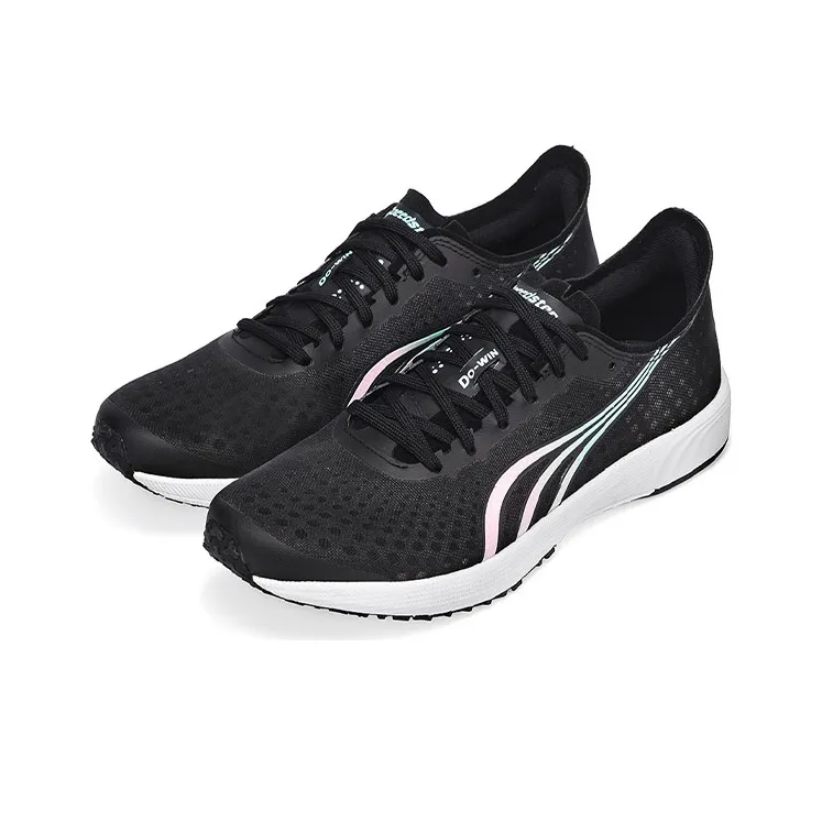 DO WIN Cushioning Slip Resistant And Abrasion Resistant Low Top Carbon Plate Running Shoes Unisex Black-1