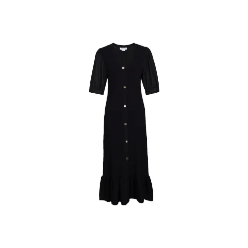 URBAN REVIVO Short-Sleeved Dresses Women's Jet Black