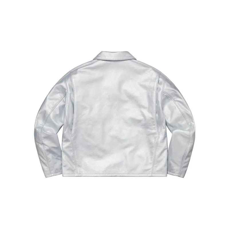 Supreme Schott Leather Racer Jacket-4