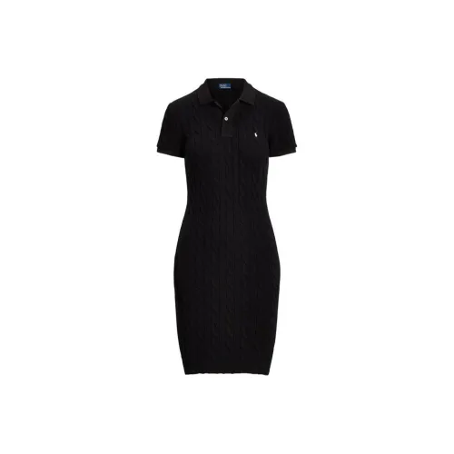 Polo Ralph Lauren Short-Sleeved Dresses Women's Black