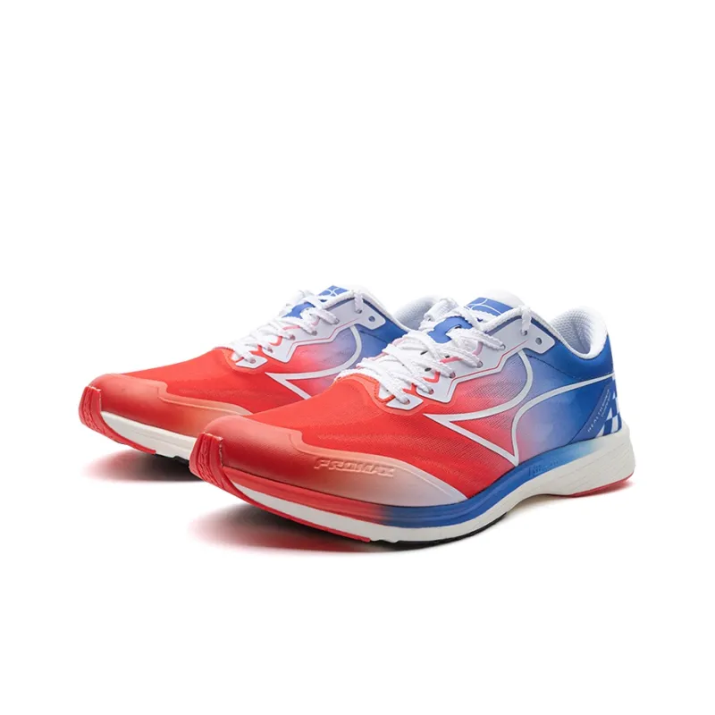 HEALTH KM2 Low Top Sprint Long Distance Running Training Running Shoes Unisex Red Blue-2