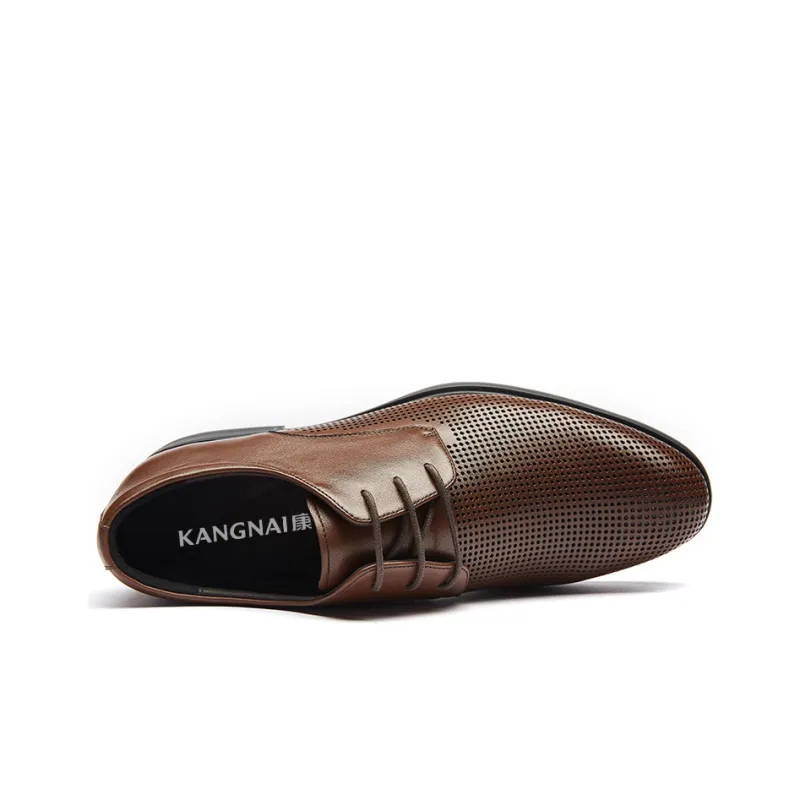 KANGNAI Men's Dress Shoes Men's Brown-2