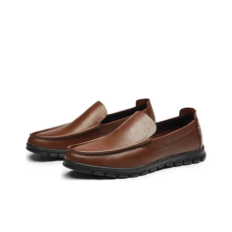 KANGNAI Casual Single Shoes Men's Brown-1