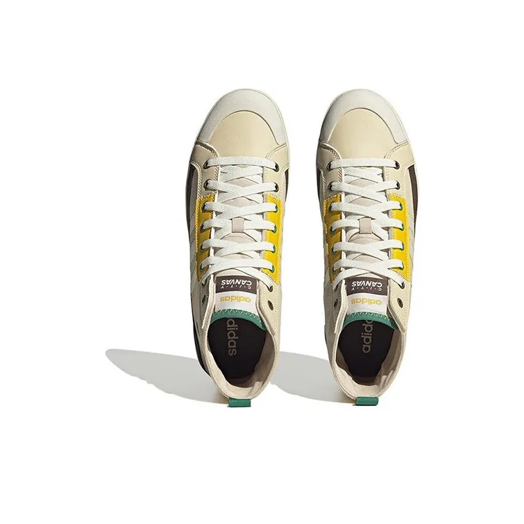 Adidas Neo City Canvas Hi 'White Yellow'-3