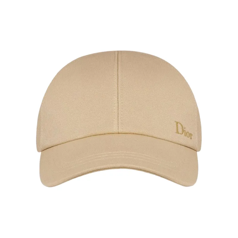 DIOR Cotton Baseball Caps Men's Yellow-1