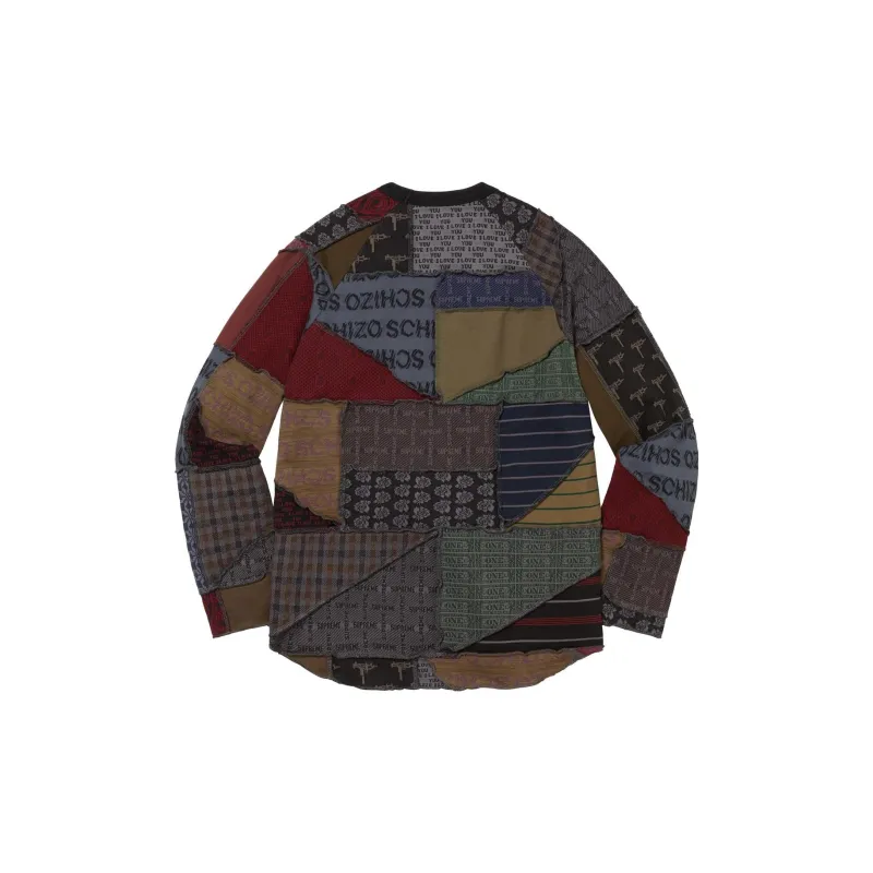 Supreme Patchwork Jacquard L/S Top-4