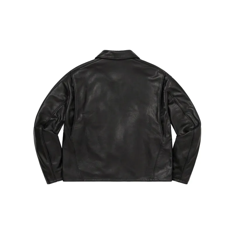 Supreme Schott Leather Racer Jacket-1
