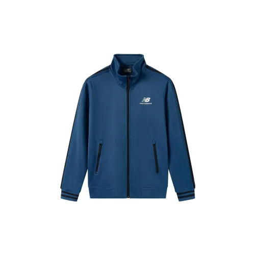 New Balance Jackets Men Navy Blue