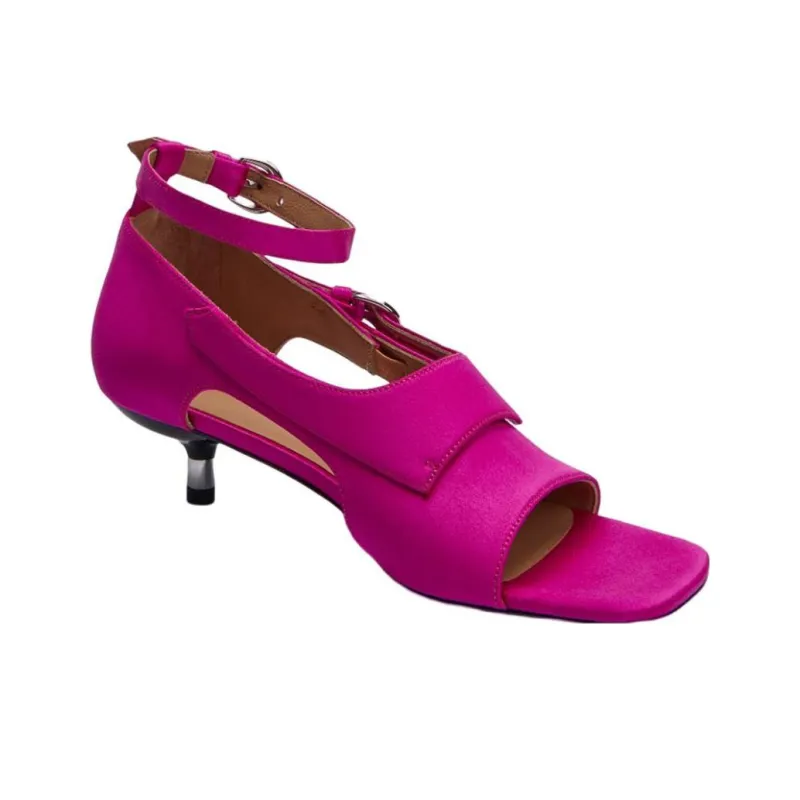 Cotemp Cella Boucle High Heel Sandal 4cm Women's Rose Red-1
