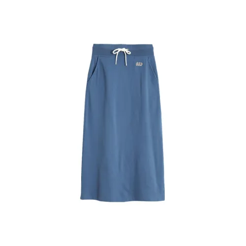 GAP Casual Long Skirts Women's Gray Blue