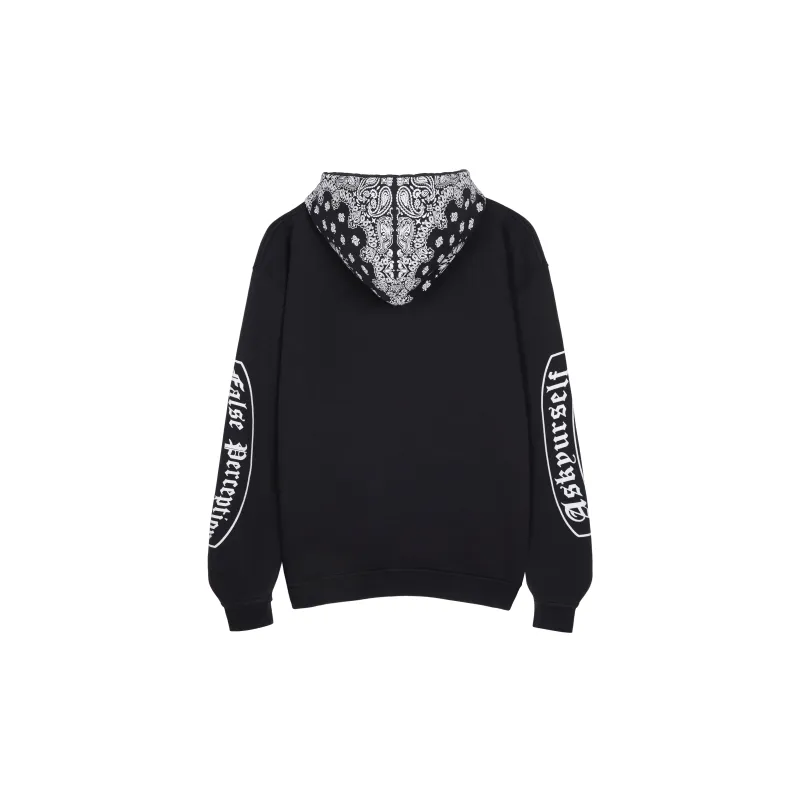 False Perception X Askyurself Sweatshirts Unisex Washed Black-1