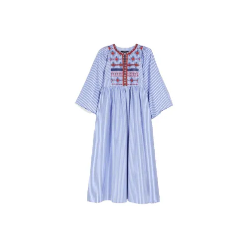 WEEKEND MaxMara Long-Sleeved Dresses Women's Blue