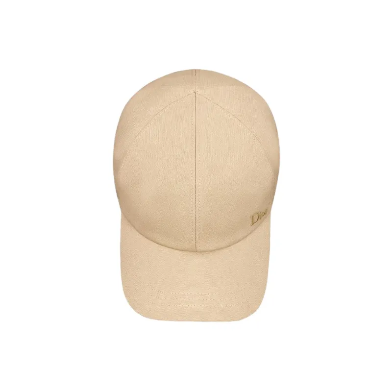 DIOR Cotton Baseball Caps Men's Yellow-3