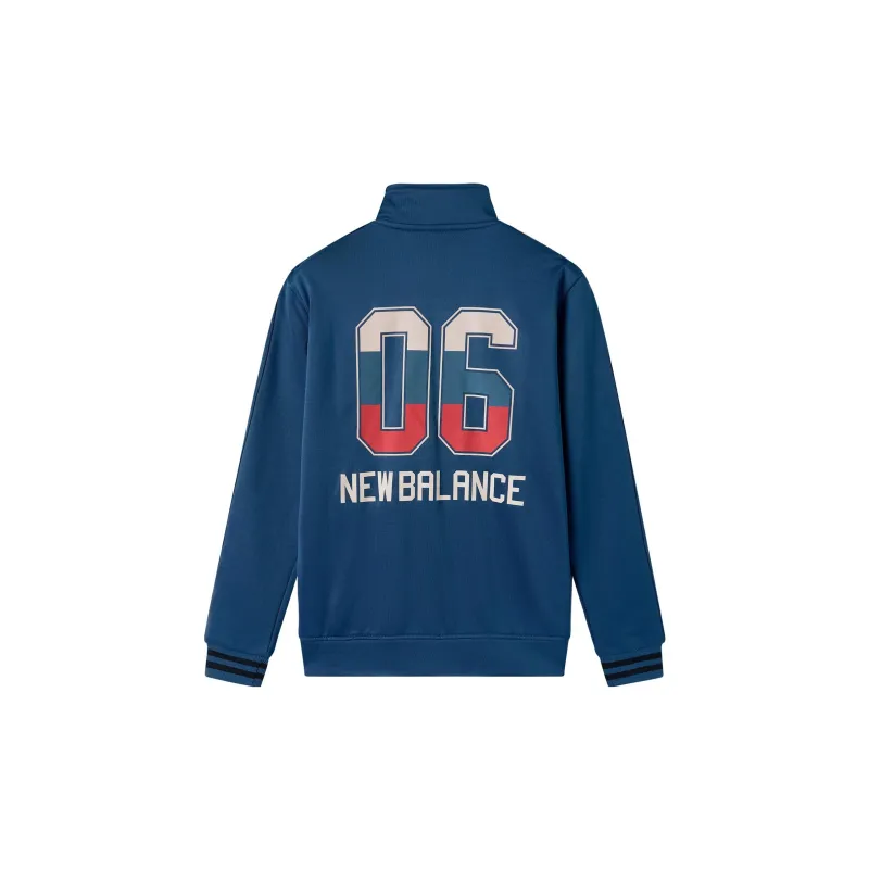 New Balance Jackets Men Navy Blue-1