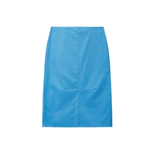 COS Casual Long Skirts Women's Bright Blue