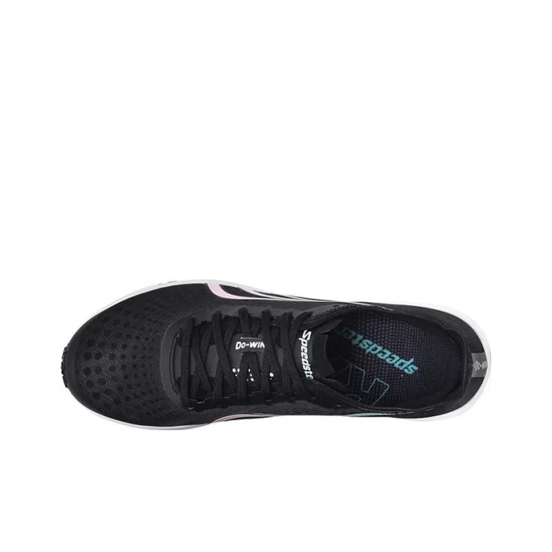 DO WIN Cushioning Slip Resistant And Abrasion Resistant Low Top Carbon Plate Running Shoes Unisex Black-2