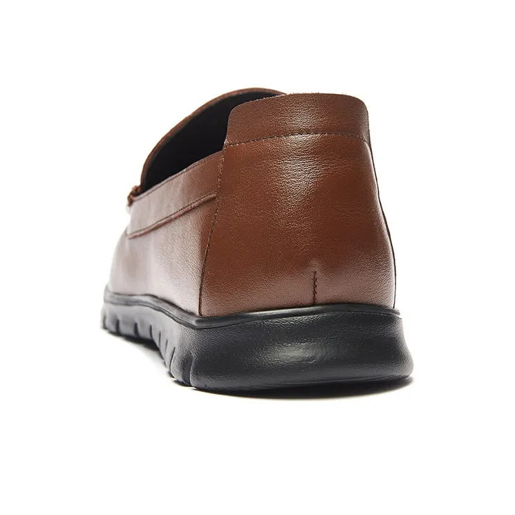 KANGNAI Casual Single Shoes Men's Brown-3