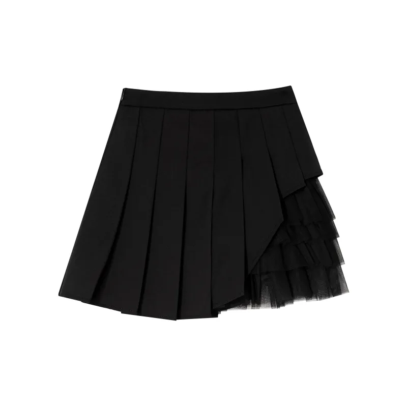 QYPRF Casual Short Skirts Women's Black-1