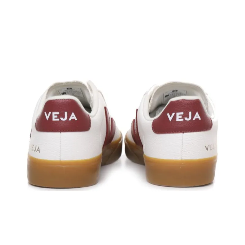 VEJA Campo Chromefree Lace Up 'White Marsala'-4
