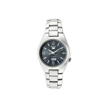 SEIKO Automatic Mechanical Movement Stainless Steel Strap Watch Unisex Gray Dial
