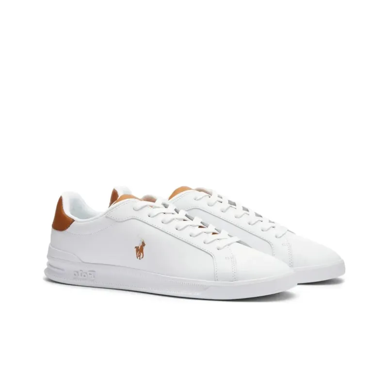 Polo Ralph Lauren Logo Embroidered Lace Up Sneakers-2