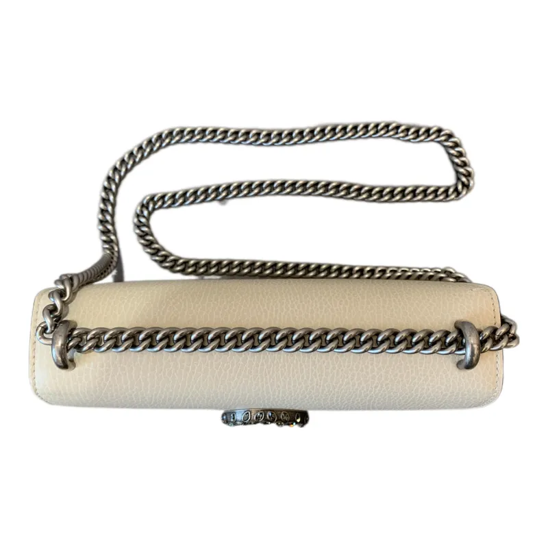 GUCCI Dionysus Leather Shoulder Bag, Crossbody Bag Women's White-5