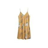 Camisole Yellow Hibiscus Flower Women's Nightgown