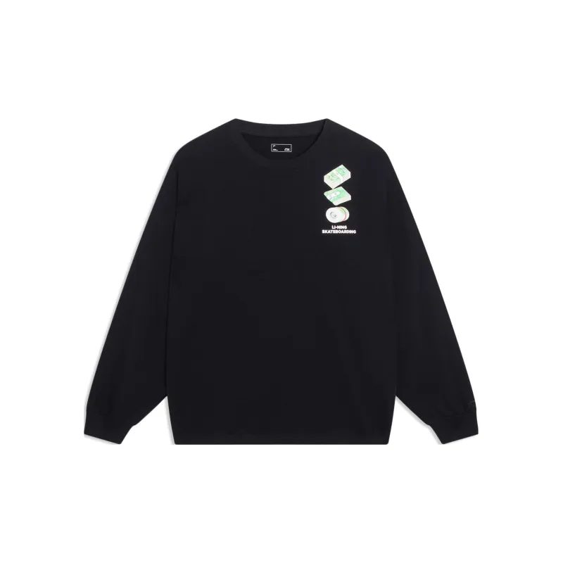 LiNing T Shirts Unisex Black-1