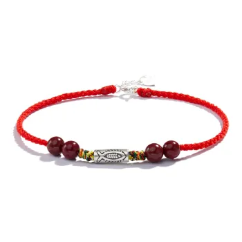 AGOVSKI S925 Silver Anklets Unisex