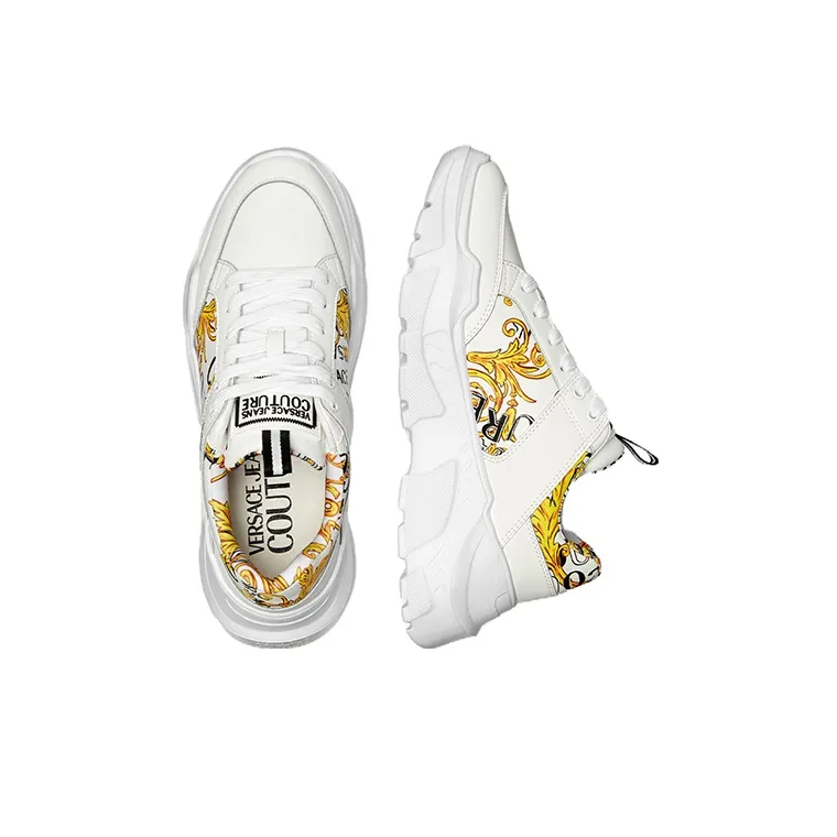 VERSACE JEANS Speedtrack Sports Casual Shoes Men's White-3