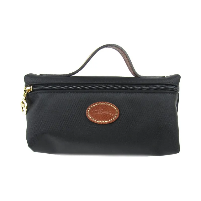 LONGCHAMP Le Pliage Canvas Portable Makeup Bag, Clutch, Toiletry Bag 19 Women's Black-0