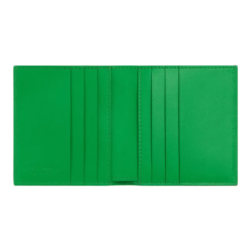 Bottega Veneta Cow Leather Wallet Small Size Men's Parrot Green-2