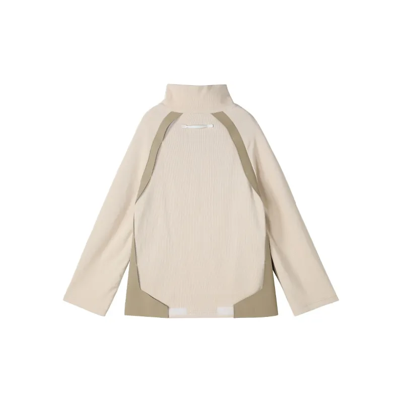 NORVINCY Outerwear Trendy Brand Half Open Collar Without Hood Sweatshirt Unisex-6
