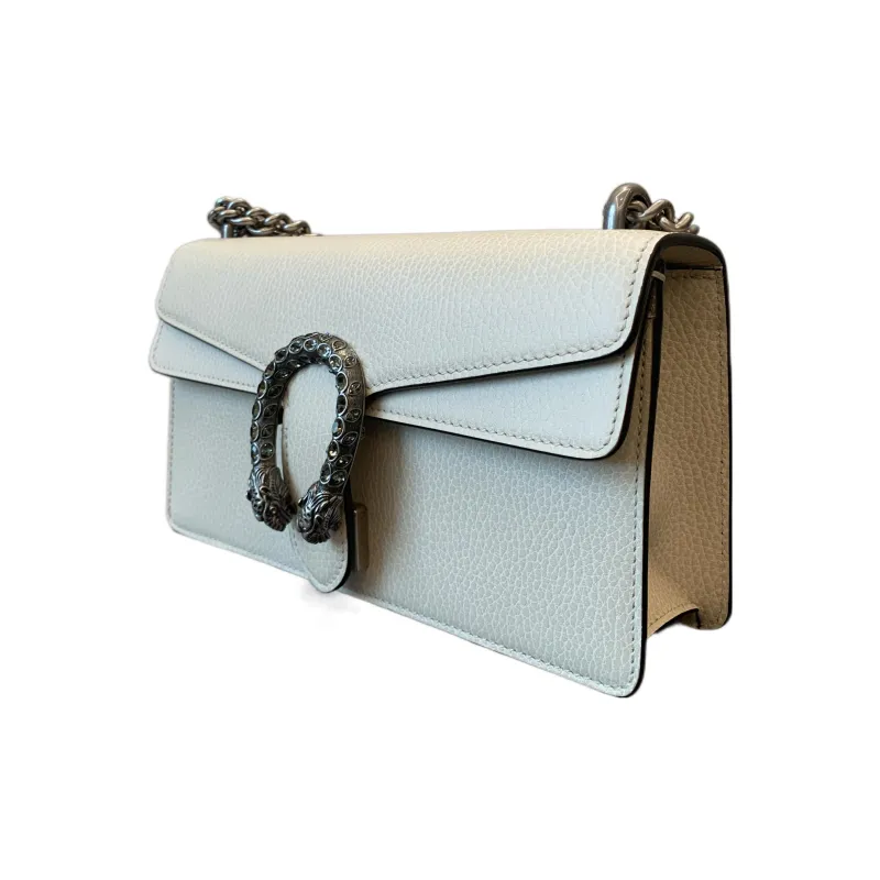 GUCCI Dionysus Leather Shoulder Bag, Crossbody Bag Women's White-1