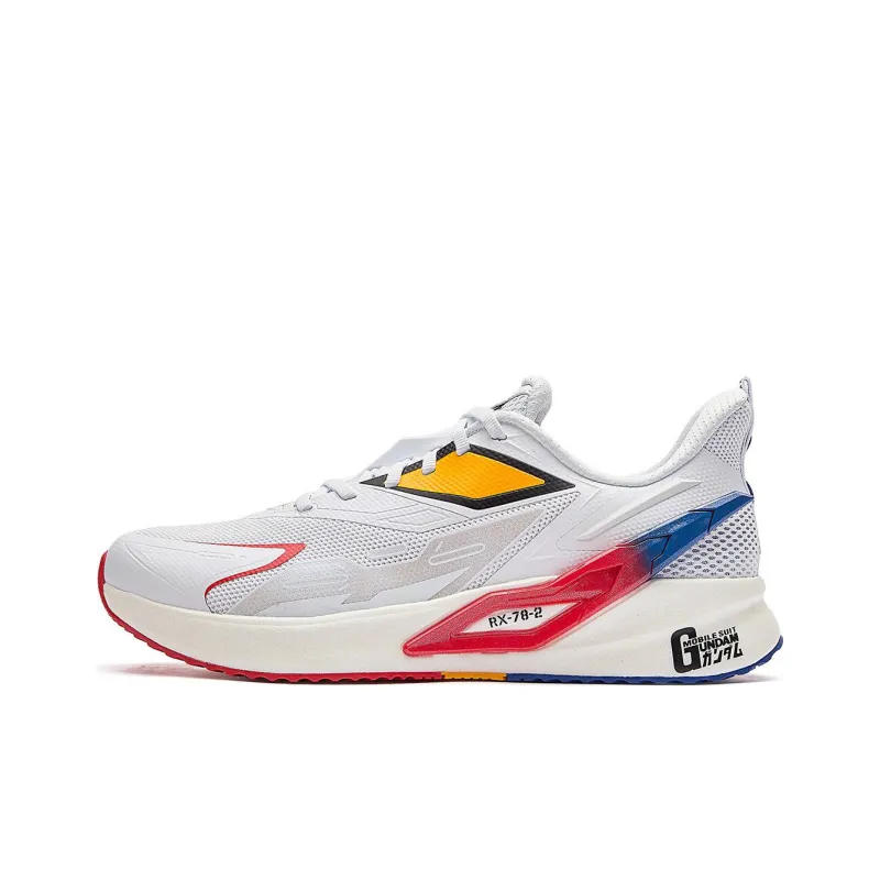 GAODA x 361° Cushioning Anti Slip And Wear Resistant Low Top Running Shoes Men's White Red-0