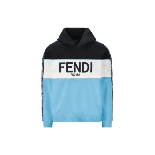 FENDI Sweatshirts Men Blue