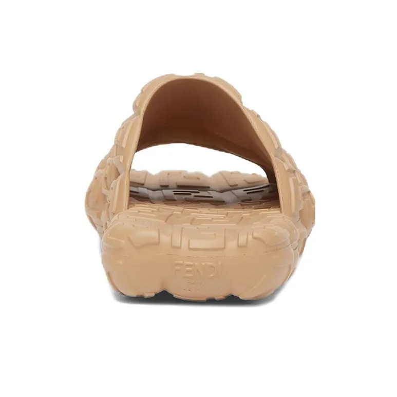 FENDI Logo Embossed Cloud Slides-4