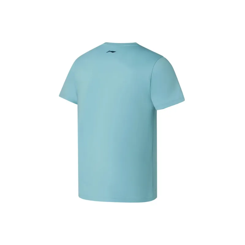 LiNing Fitness Series T Shirt Men's Evening Mist Blue-1