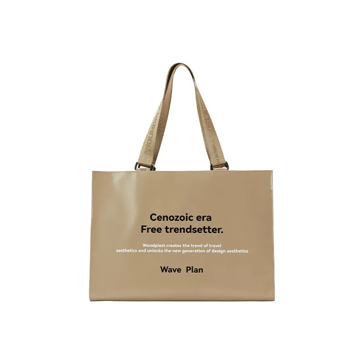 WPT PVC Tote Bag Shopping Bag Shoulder Bag Large Size Unisex Multicolor-8
